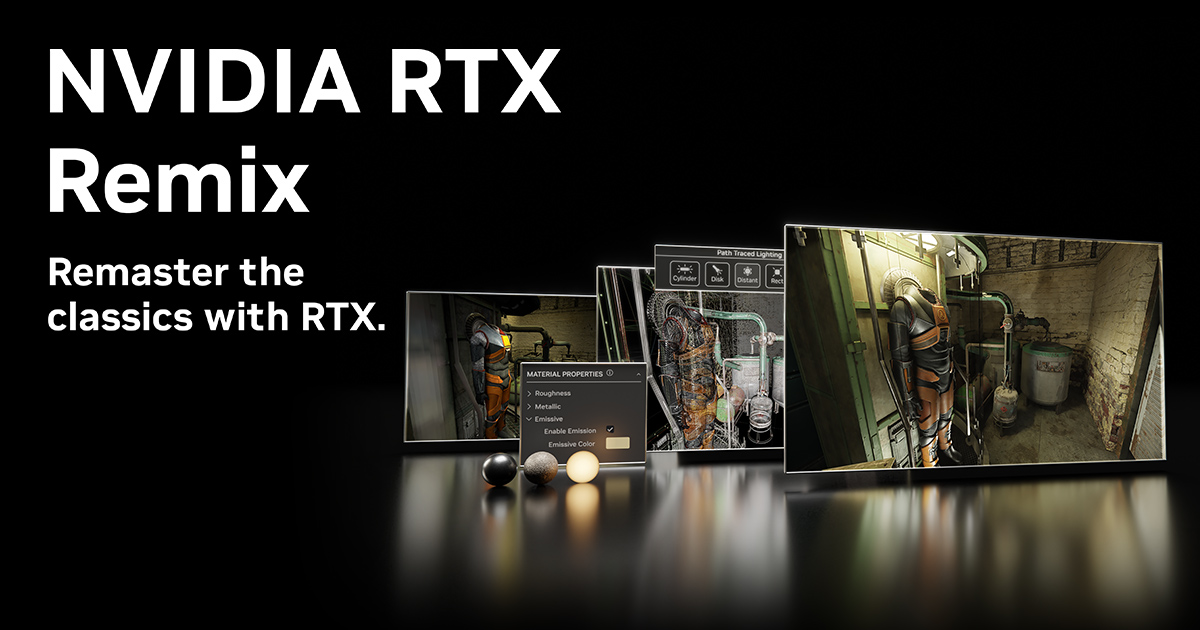 Nvidia’s RTX Remix Beta: Fully Remaster Games Start to Finish at CES 2024